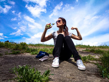 Woman drinking water 