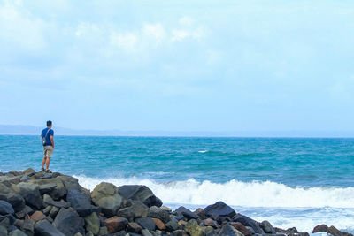 Scenic view of sea against sky