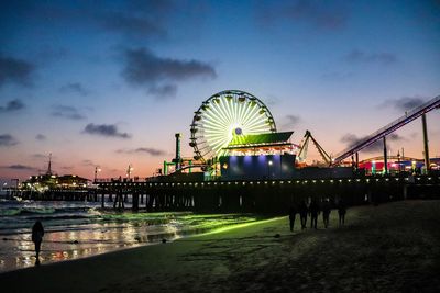 Ferris wheel at night