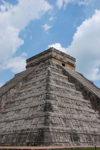 The maya ruins at chichen itza in in the jungle of the yucatan in mexico