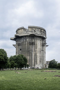 Low angle view of historic building against sky