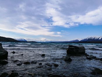 Scenic view of sea against sky