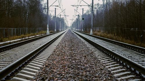 View of railroad tracks