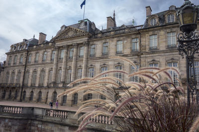 Low angle view of historical building