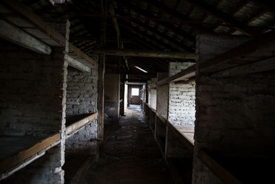 Interior of abandoned building