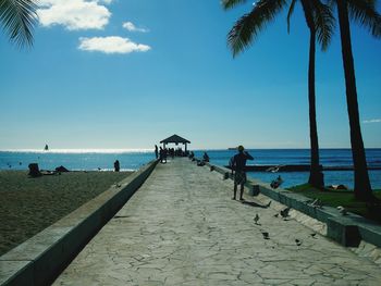 Scenic view of sea against sky