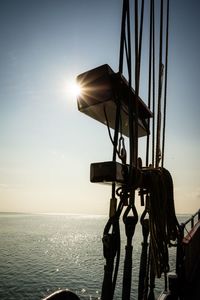 View of sea against sky during sunset