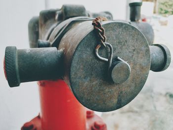 Close-up of fire hydrant