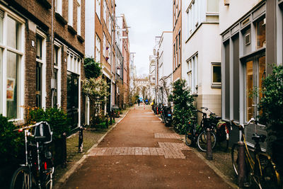 Narrow alley in city