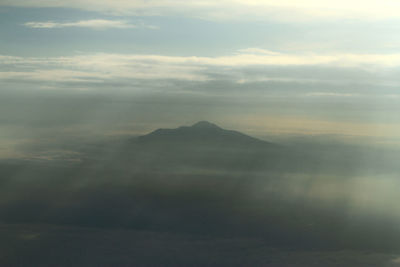 Scenic view of mountain against sky