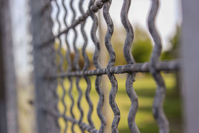 Full frame shot of metal fence