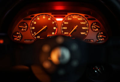 Close-up of vintage car