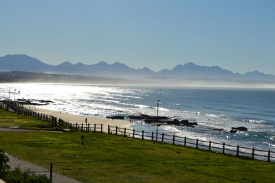 Scenic view of mountain range