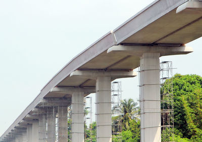 Low angle view of bridge against sky