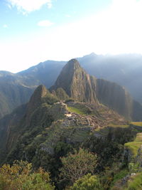 Scenic view of view of macchu picchu 