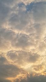 Low angle view of clouds in sky