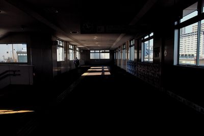 Empty corridor of building