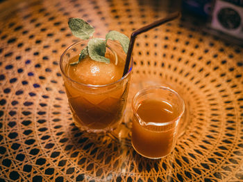 Close-up of drink on table