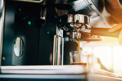 Close-up of espresso maker