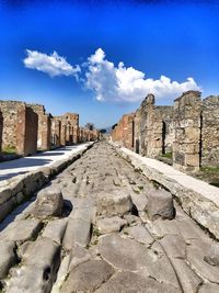 View of old ruins against sky