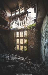 Interior of abandoned house