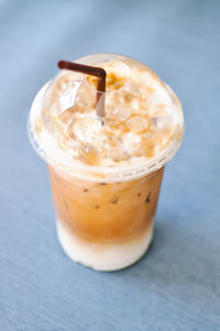 Close-up of coffee on table