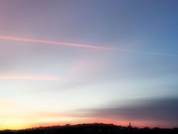 Scenic view of sky at sunset