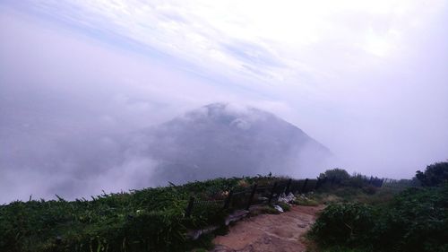 Scenic view of landscape against sky