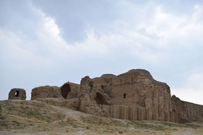 Rock formations against sky