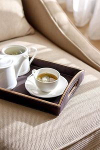 Close-up of coffee on table