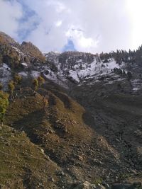 Scenic view of rocky mountains against sky