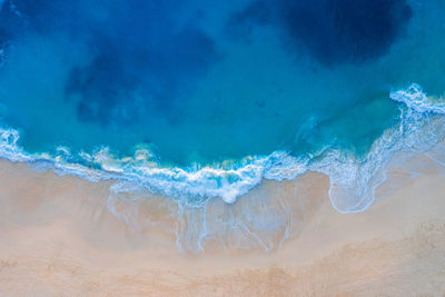 Panoramic view of sea waves