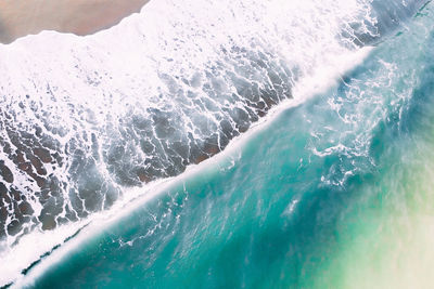 High angle view of swimming pool in sea