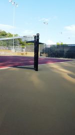 Empty road against sky