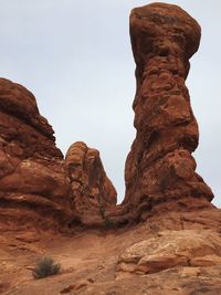 Rock formation against sky