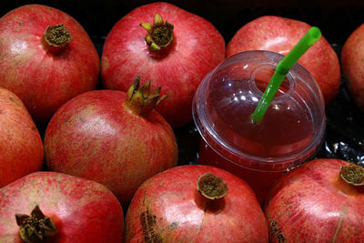 High angle view of fruits