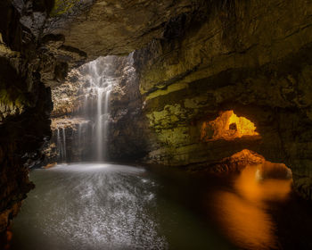 Smoo cave is a large combined sea cave and freshwater cave in the highlands of scotland