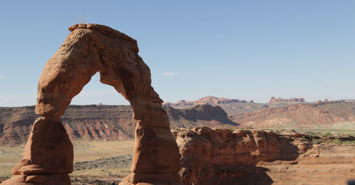 View of rock formations