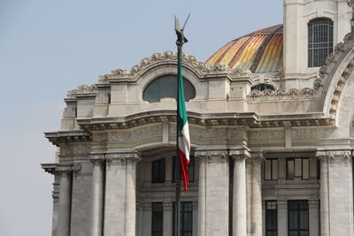 Low angle view of historical building against sky