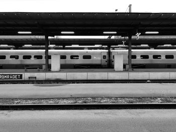 Train at railroad station