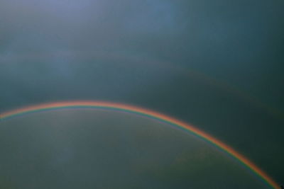 Rainbow in sky