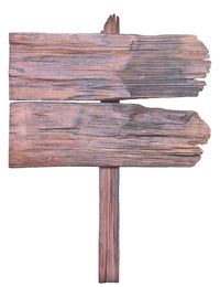 Close-up of wood against white background