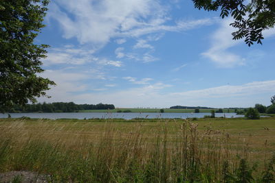 Scenic view of landscape against sky