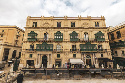 Low angle view of historical building