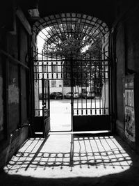 Interior of abandoned building