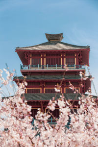 Low angle view of building against sky