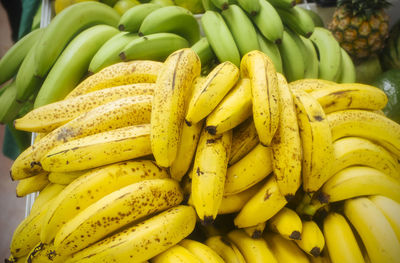 Close-up of fruits for sale at market stall