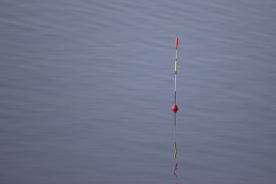 Fishing rod by lake