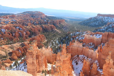 Scenic view of rock formations