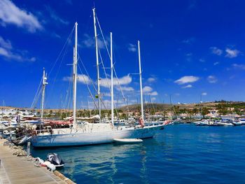 Sailboat in sea